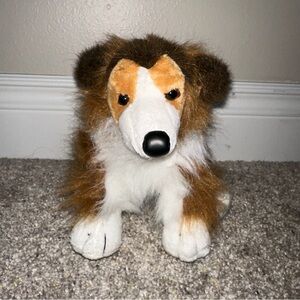 Ganz Webkinz Collie Dog Plush Stuffed Toy HM149- NO CODE